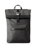 Carl Friedrik City-Hopper Fold Top Leather Backpack, 23L, Charcoal