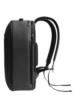 Carl Friedrik 72-Hour Leather Backpack, 25L - view 2, Charcoal