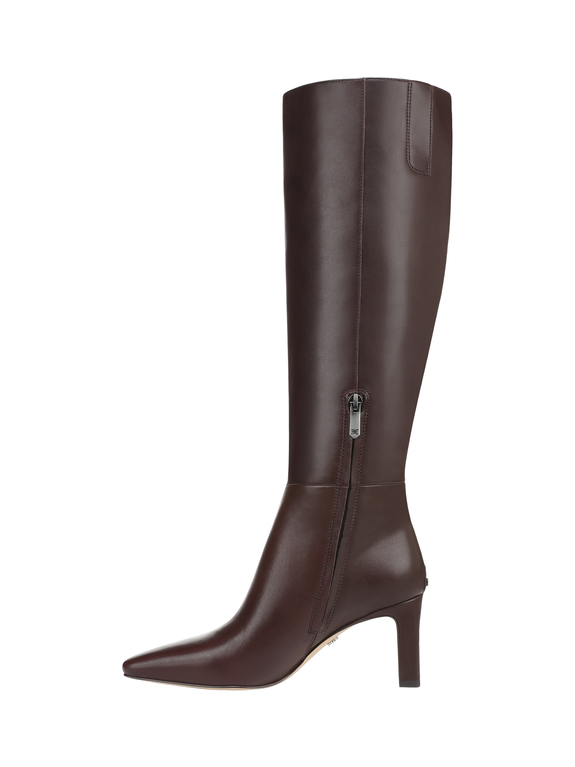 Product image 2 of 6, which shows Sam Edelman Sylvia Wide Calf Leather Knee High Boots, Spiced Pecan, 3