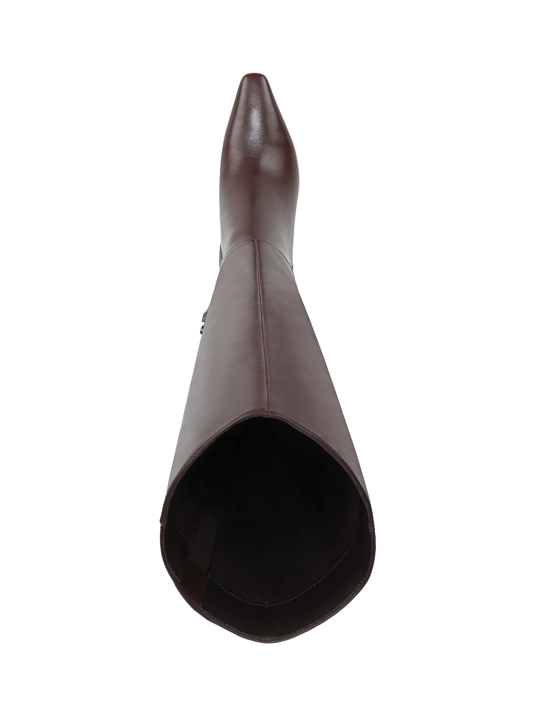 Product image 5 of 6, which shows Sam Edelman Sylvia Wide Calf Leather Knee High Boots, Spiced Pecan, 3