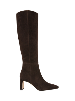 Sam Edelman Sylvia Wide Calf Suede Knee High Boots, Chocolate Brown, Chocolate Brown