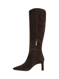 Sam Edelman Sylvia Wide Calf Suede Knee High Boots, Chocolate Brown
