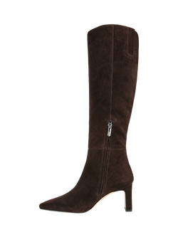 Sam Edelman Sylvia Wide Calf Suede Knee High Boots, Chocolate Brown - view 2, Chocolate Brown