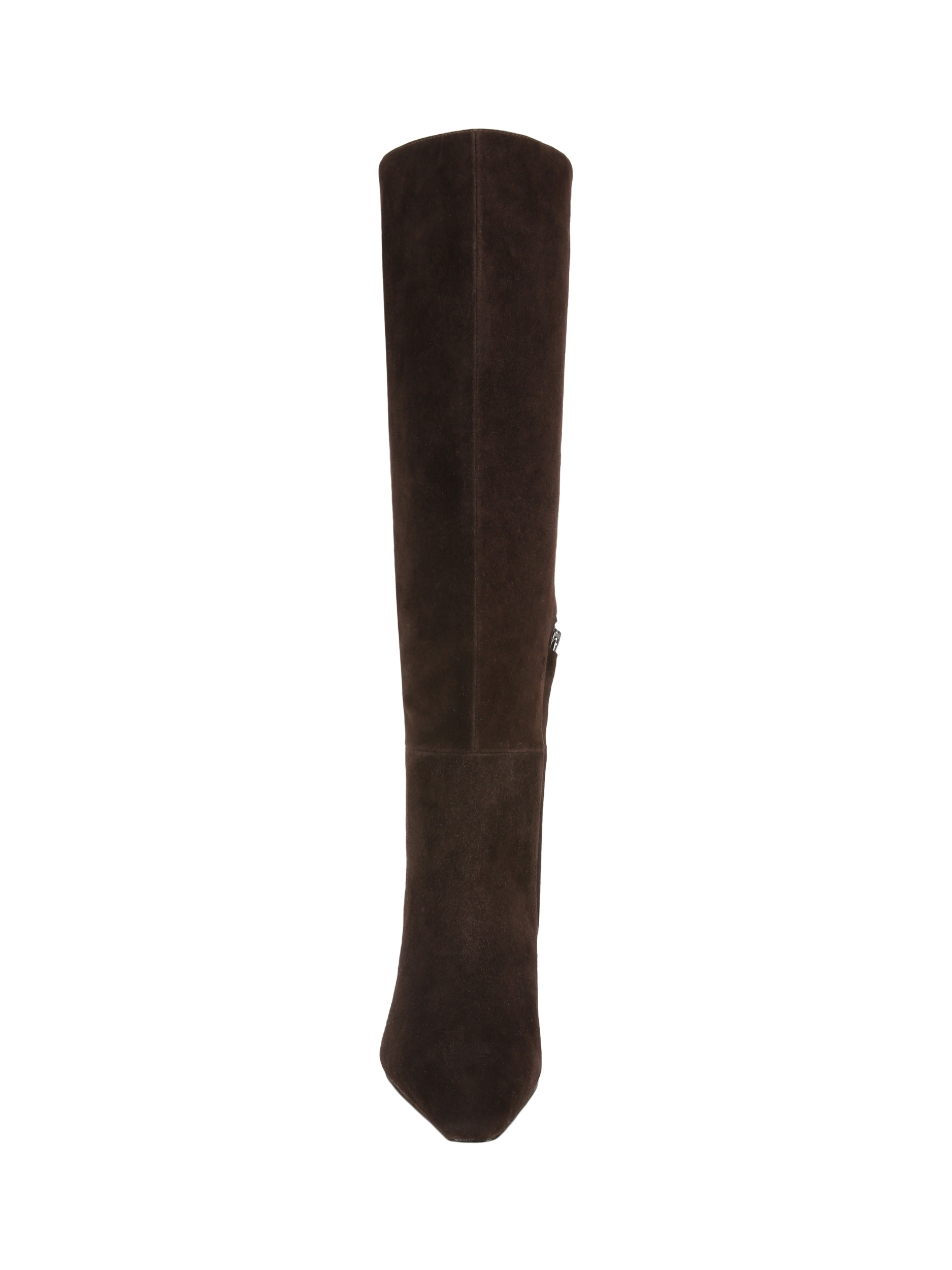 Product image 3 of 6, which shows Sam Edelman Sylvia Wide Calf Suede Knee High Boots, Chocolate Brown, 3