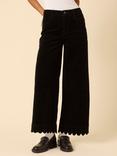 Nobody's Child Wide Leg Scallop Cotton Denim Jeans