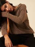 Nobody's Child Sailor Collar Relaxed Fit Jumper, Brown
