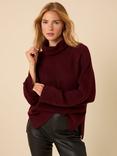 Nobody's Child Wool Blend Roll Neck Jumper, Red