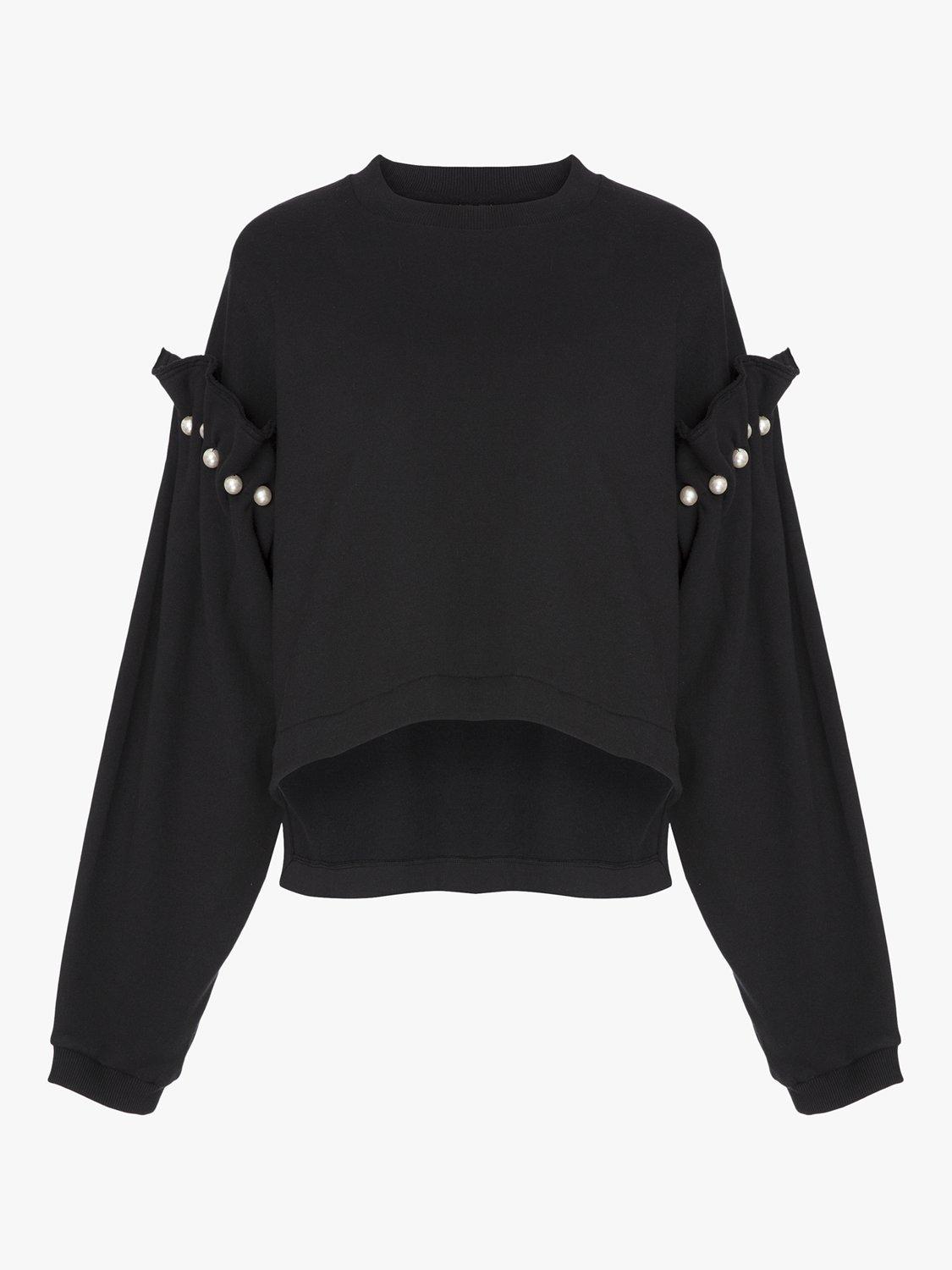 Product image 3 of 3, which shows AKYN Dani Jersey Sweatshirt, Black, S