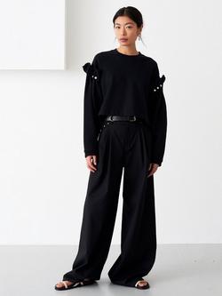 AKYN Dani Jersey Sweatshirt - view 2, Black