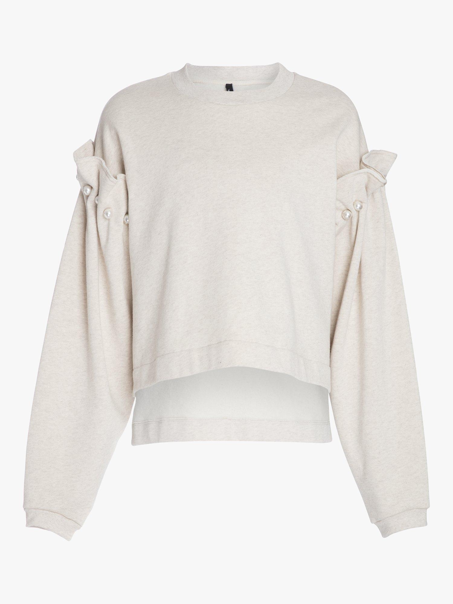 Product image 3 of 3, which shows AKYN Dani Jersey Sweatshirt, Beige, S