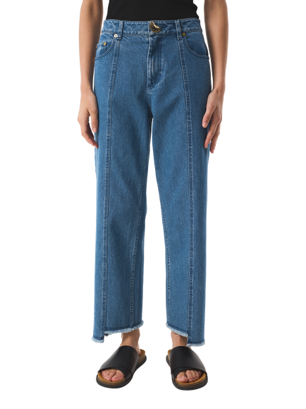 AKYN Sol Straight Jeans, Blue, Blue