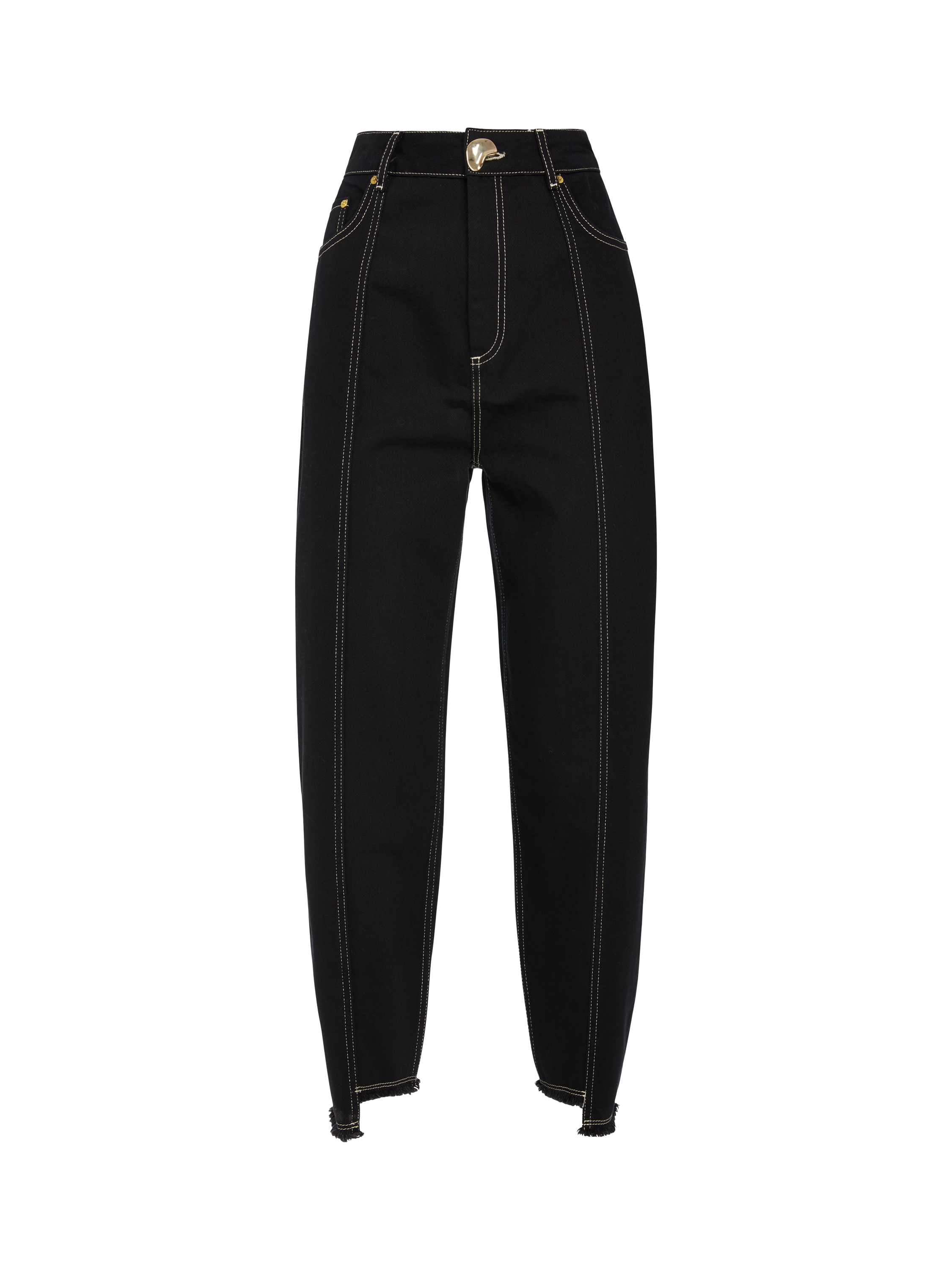 Product image 2 of 5, which shows AKYN Sol Tapered Jeans, Black, 8