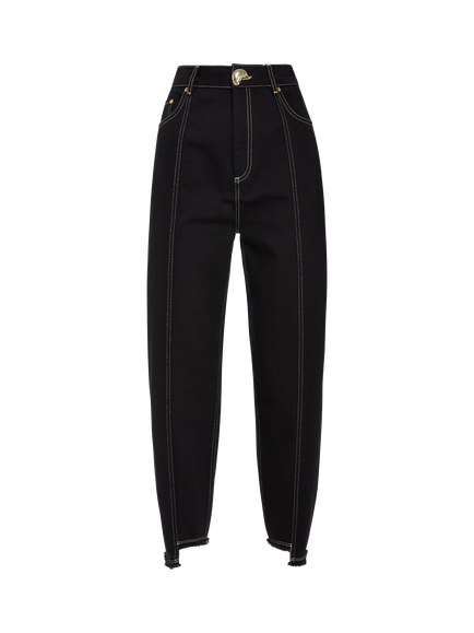 AKYN Sol Tapered Jeans, Black - view 2, Black
