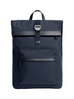 Carl Friedrik City-Hopper Fold Top Nylon Backpack, 23L, Navy