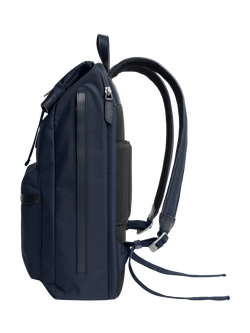 Carl Friedrik City-Hopper Fold Top Nylon Backpack, 23L - view 2, Navy