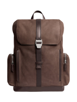 Carl Friedrik Traverse Leather Backpack, 27L, Chocolate, Chocolate