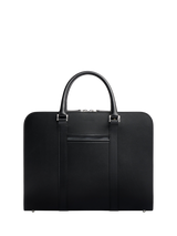 Carl Friedrik Palissy 15" Laptop Leather Briefcase, 10L, Black