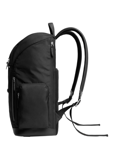 Carl Friedrik Traverse Nylon Backpack, 27L - view 2, Black