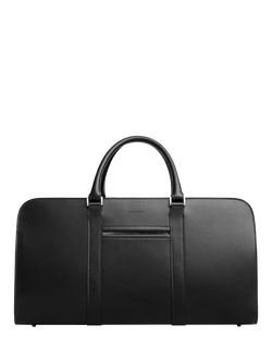 Carl Friedrik Palissy Leather Weekend Bag, 30L, Black