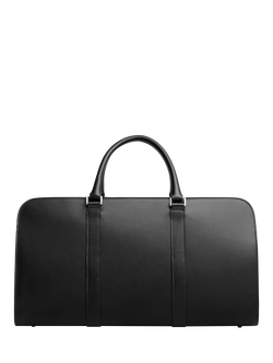 Carl Friedrik Palissy Leather Weekend Bag, 30L - view 2, Black
