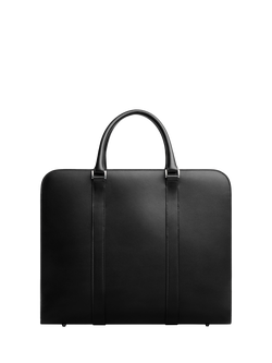 Carl Friedrik Palissy Leather Overnight Bag, 27L, Chocolate - view 2, Black