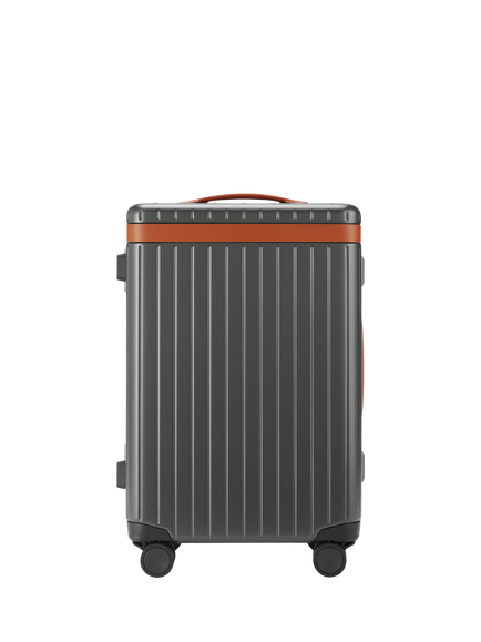 Carl Friedrik The Carry-On 4-Wheel 56cm Cabin Case, 40L, Grey/Cognac