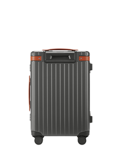 Carl Friedrik The Carry-On 4-Wheel 56cm Cabin Case, 40L - view 2, Grey/Cognac
