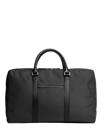 Carl Friedrik Compact Weekender Nylon Holdall Bag, 35L, Black, Black