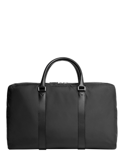 Carl Friedrik Compact Weekender Nylon Holdall Bag, 35L, Black - view 2, Black