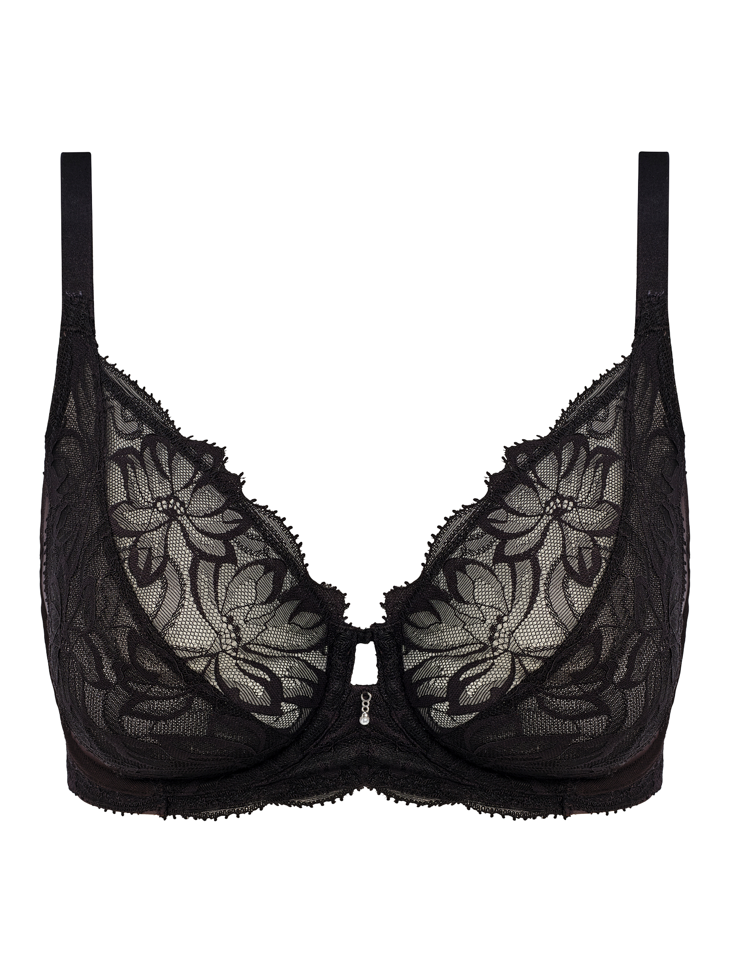 Product image 5 of 5, which shows Wacoal Abéllia Underwired Bra, Black, 32C