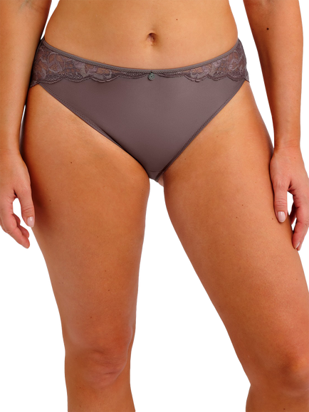 Fantasie Reflect Lace Detail Bikini Knickers, Warm Ombre