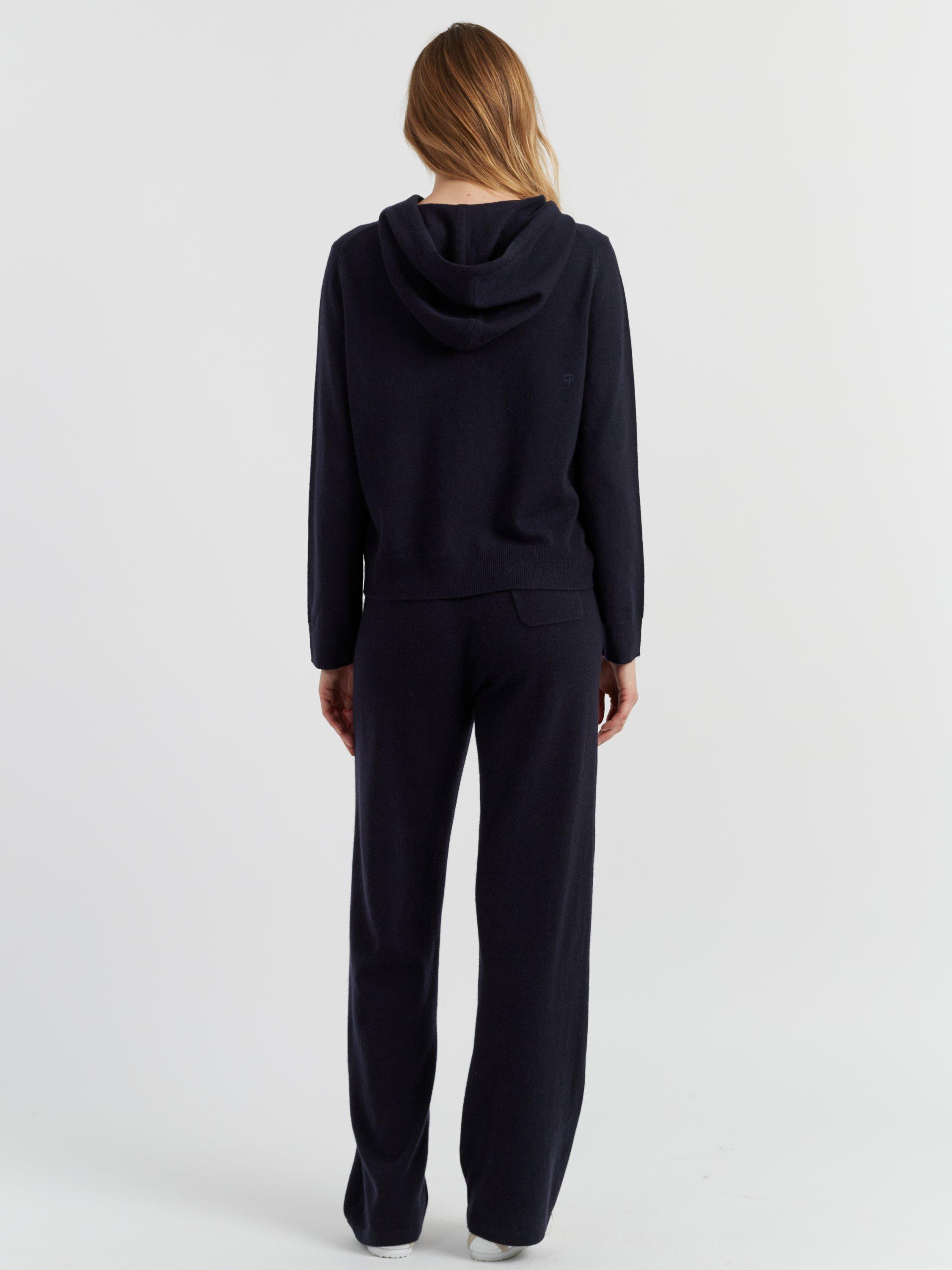 Product image 2 of 4, which shows Chinti & Parker Cashmere Zip Hoodie, Navy, XS