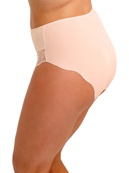 Fantasie Cesile High Waist Knickers - view 2, Peach Sorbet