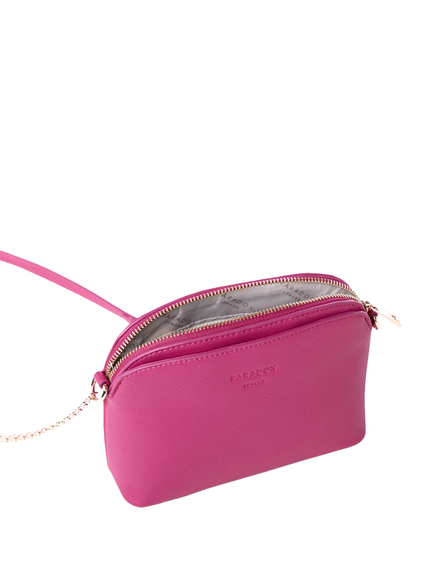 Product image 5 of 5, which shows Paradox London Olive Crossbody Bag, Fuschia
