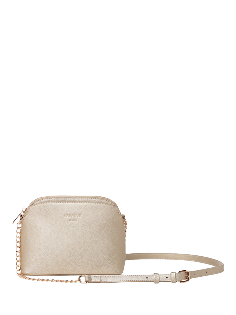 Product image 1 of 5, which shows Paradox London Olive Crossbody Bag, Champagne