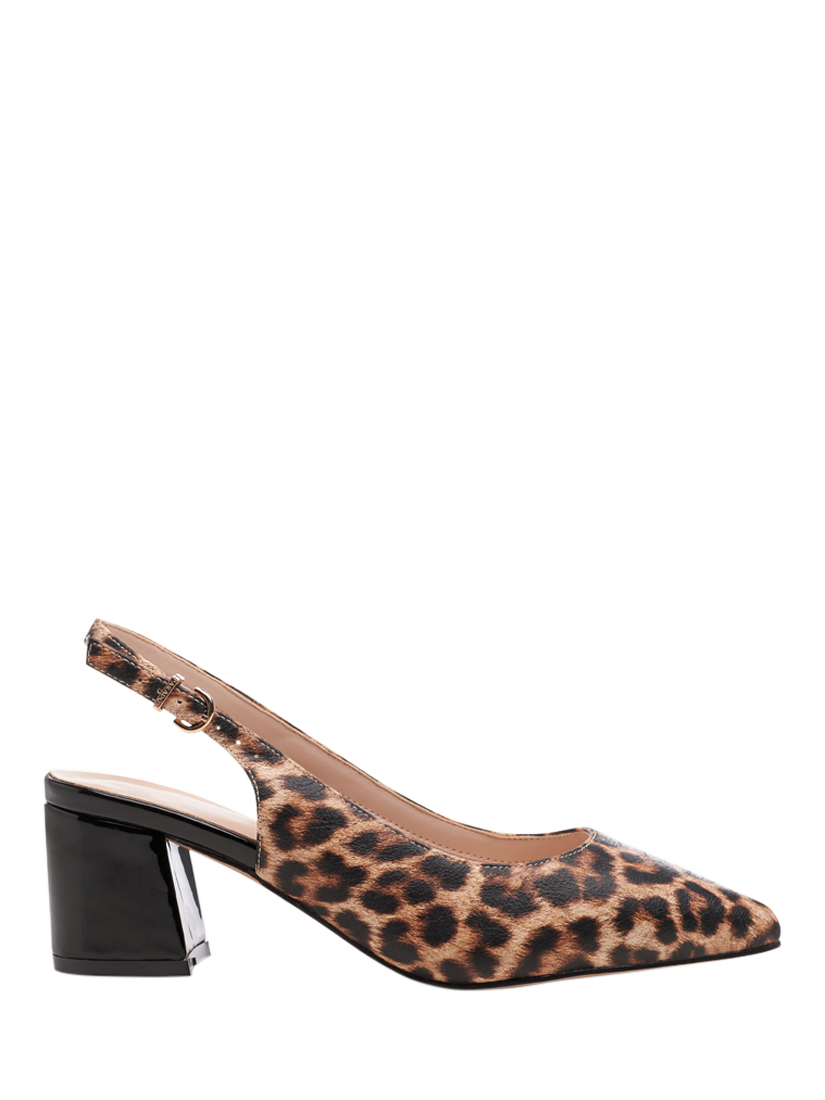 Product image 1 of 8, which shows Paradox London Flynn Wide Fit Slingback Court Shoes, Multi, 3W