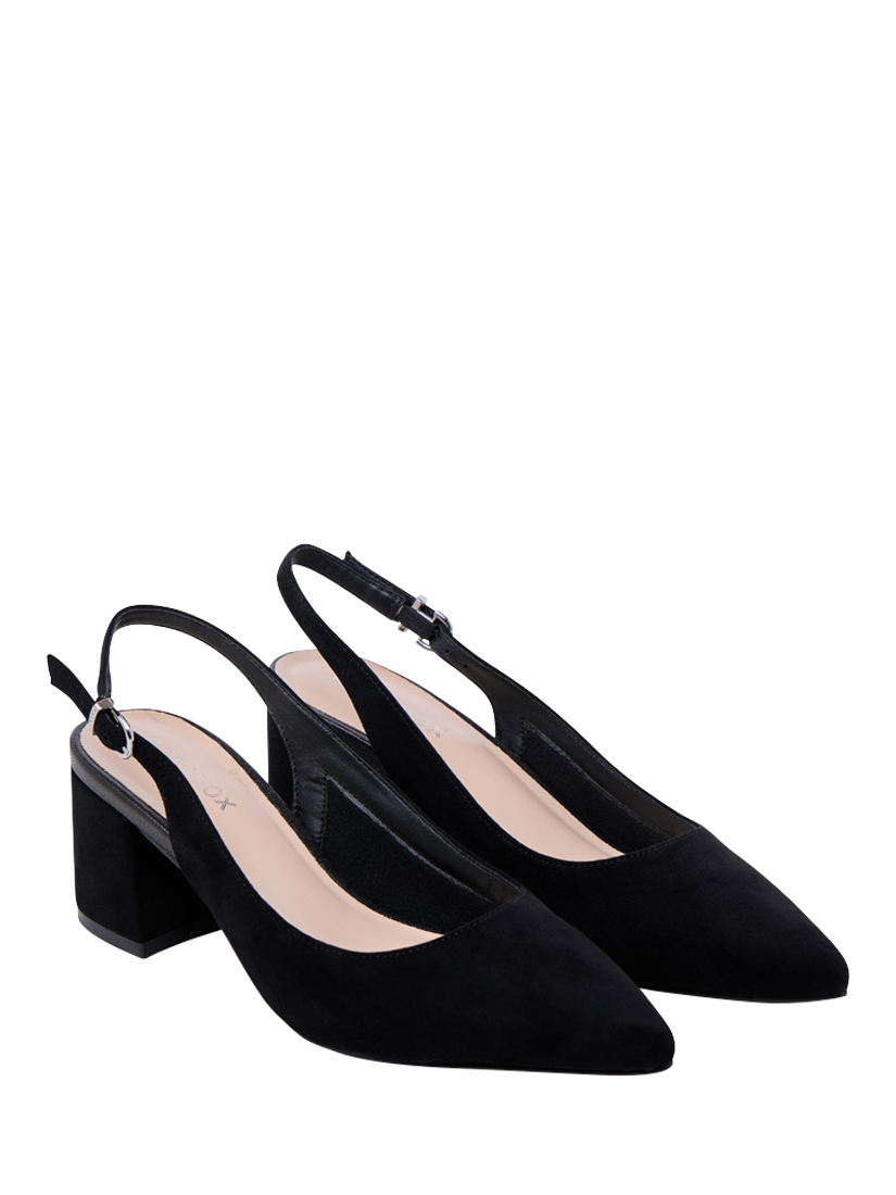 Product image 5 of 7, which shows Paradox London Isadora Wide Fit Slingback Court Shoes, Black, 3W