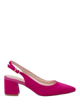 Paradox London Isadora Wide Fit Slingback Court Shoes, Fuchisa