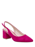 Paradox London Isadora Wide Fit Slingback Court Shoes, Fuchisa