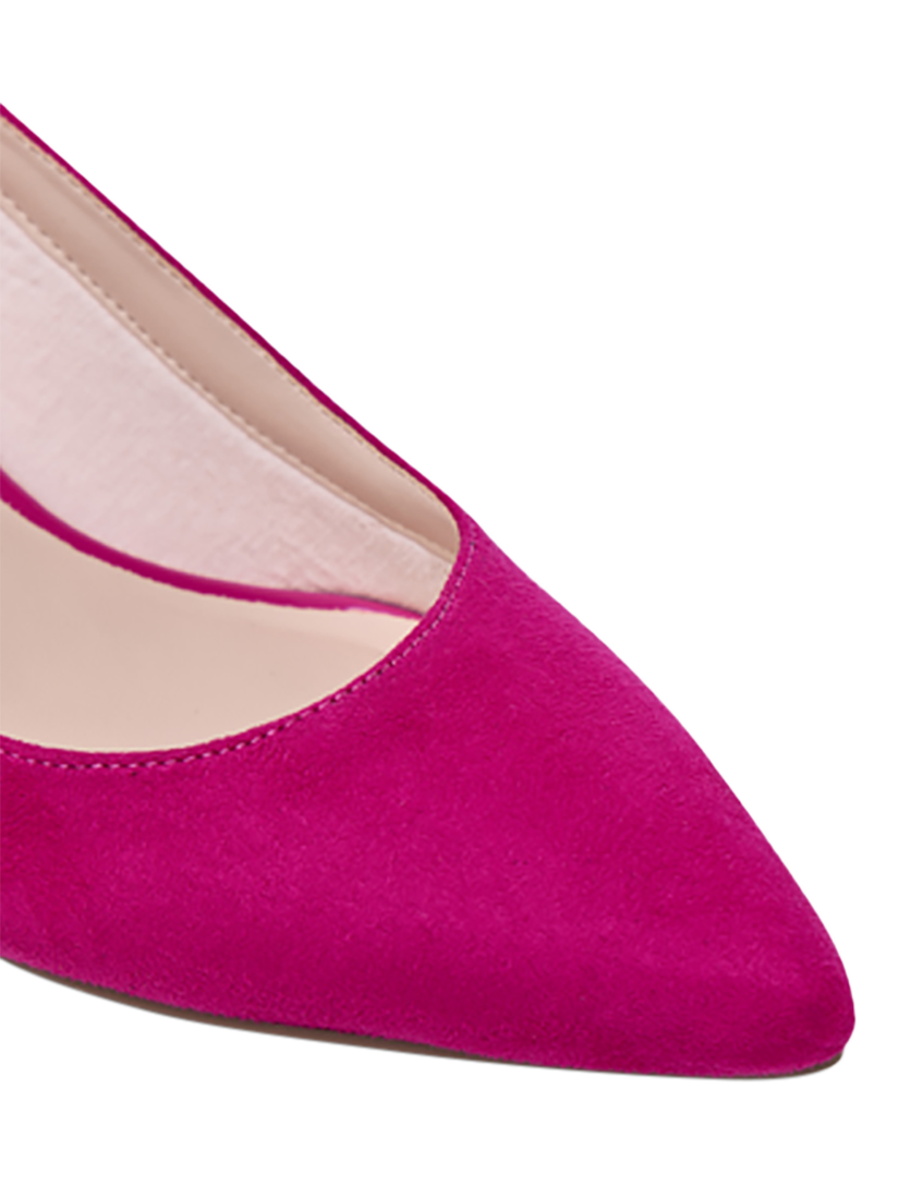 Product image 7 of 7, which shows Paradox London Isadora Wide Fit Slingback Court Shoes, Fuchisa, 3W