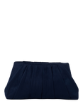 Paradox London Desert Soft Pleated Clutch Bag, Navy
