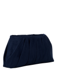 Paradox London Desert Soft Pleated Clutch Bag, Navy
