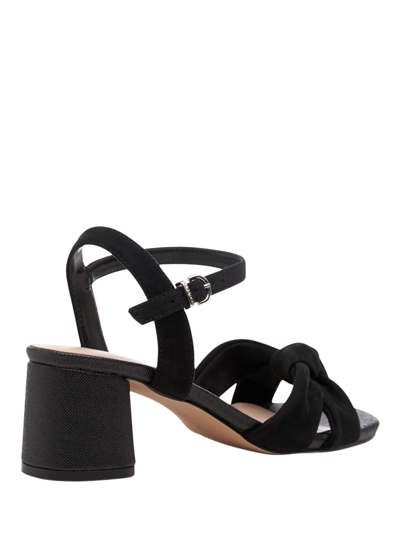 Product image 5 of 8, which shows Paradox London Nalani Wide Fit Block Heel Sandals, Black, 3