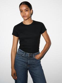 Jigsaw Fine Cotton Baby Tee T-Shirt - view 2, Black