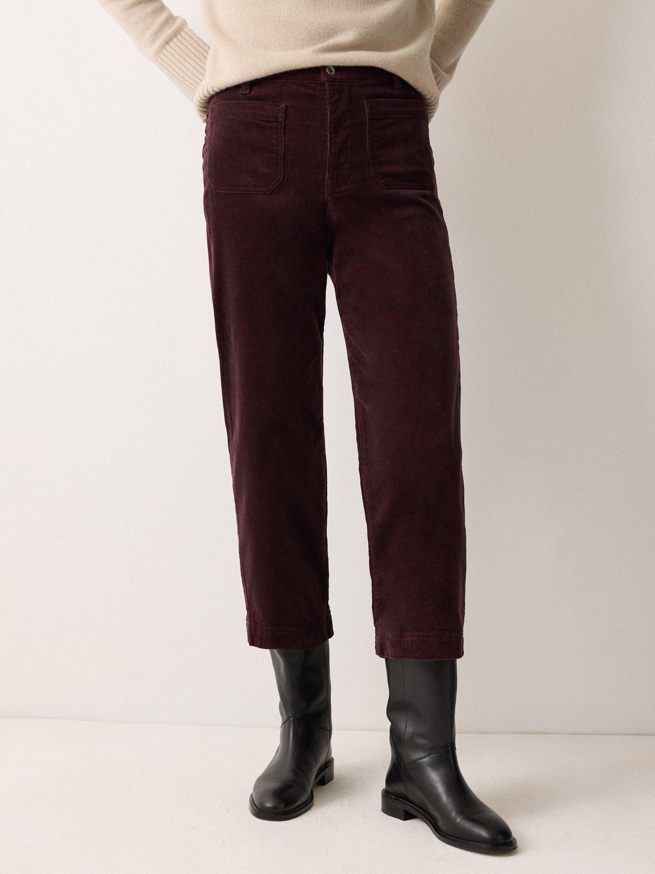 Jigsaw Patch Pocket Corduroy Cotton Denim Jeans