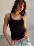 Never Fully Dressed Teddy Contrast Trim Vest Top