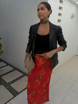 Never Fully Dressed Dorris Rosie Skirt, Red - view 2, Red