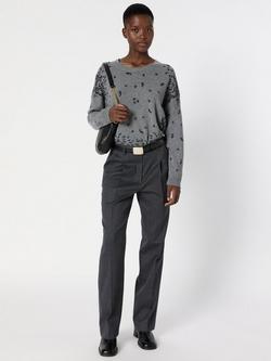 Gerard Darel Celina Tailored Trousers, Charcoal Grey, Charcoal Grey