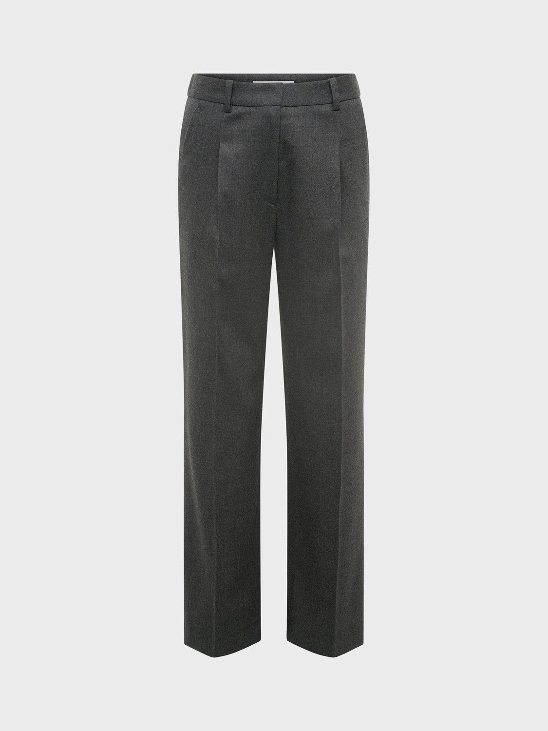 Product image 4 of 6, which shows Gerard Darel Celina Tailored Trousers, Charcoal Grey, 10