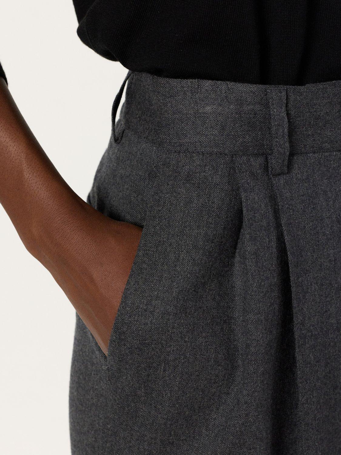 Product image 6 of 6, which shows Gerard Darel Cyrielle Wool Rich Trousers, Grey, 14